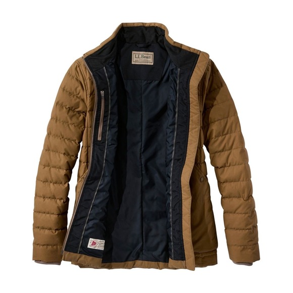 L.L.Bean Upcountry Waxed Cotton Down Jacket Women's 1X NWT British Millerain - Picture 2 of 10